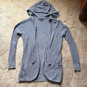 Vintage American Eagle Outfitters Gray Hooded Cardigan